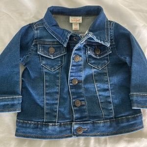 Cat & Jack blue denim jacket size 6-9 months